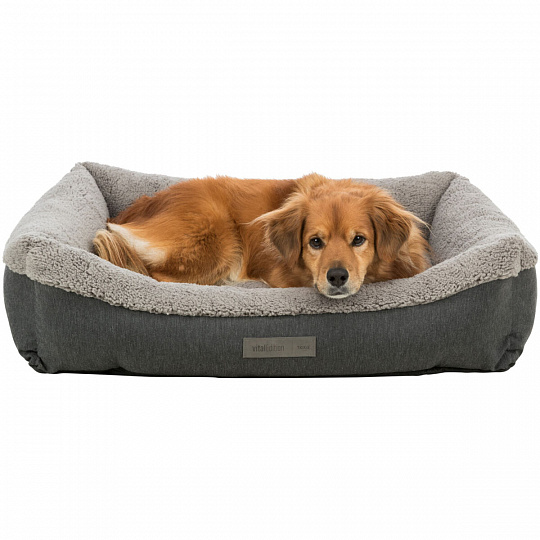 BENDSON Vital pelech s okrajom - tmavosivá/svetlosivá