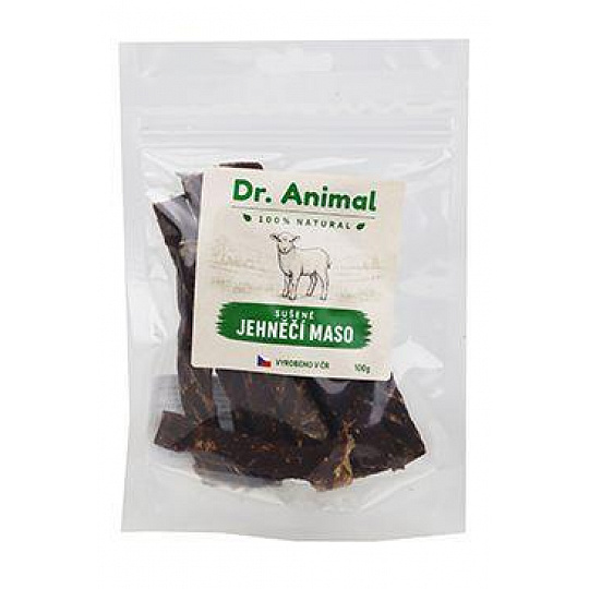 Dr. Animal pochúťka Jahňacie mäso pásiky 100g Dr. Animal pochúťka Jahňacie mäso pásiky 100g