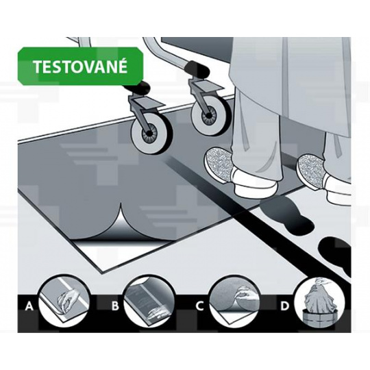 Dekontaminačná strhávacia rohož 45 x 90 cm, modrá - 1 bal/30 listov Dekontaminačná strhávacia rohož 45 x 90 cm, modrá - 1 bal/30 listov