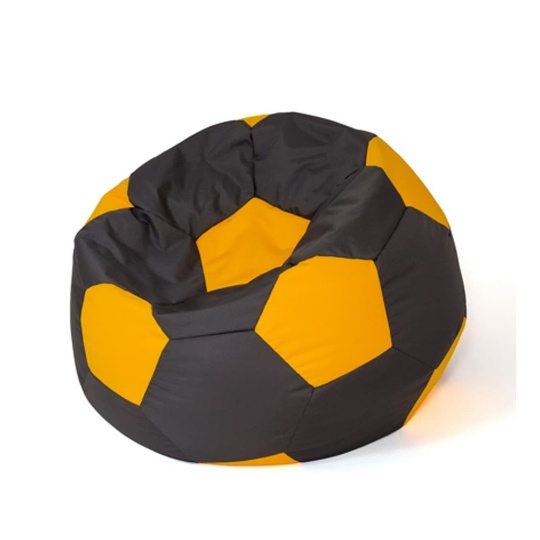 Sako taška pouffe Ball černo-žlutá XL 120 cm