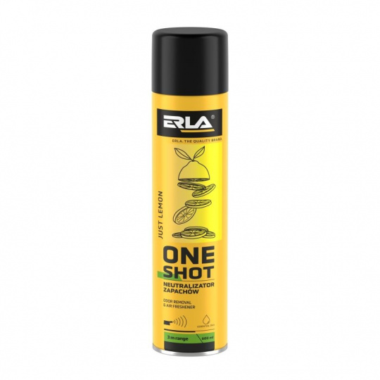 Neutralizátor zápachu K2 ERLA ONE SHOT JUST LEMON Citrón 600ml (R424) 12 ks.