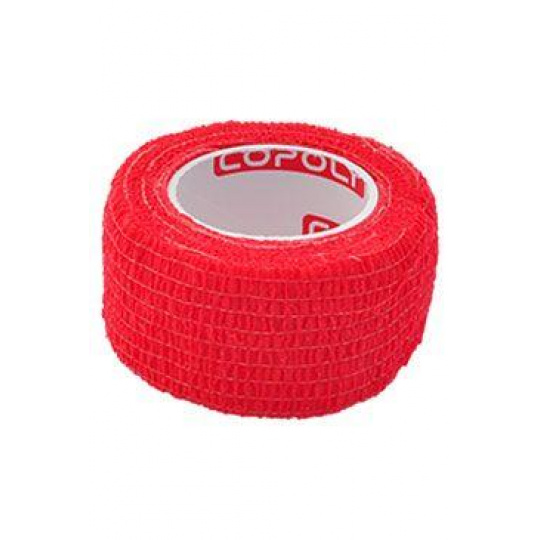 Elastická bandáž. CoPoly 2,5cm x 4,5m červená
