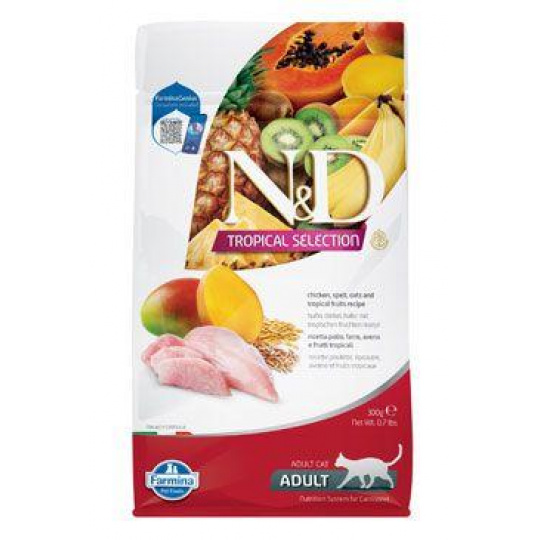 N&D TROPICAL SELECTION CAT Adult Chicken 300g N&D TROPICAL SELECTION CAT Adult Chicken 300g