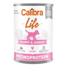 Calibra Dog Life konz.Puppy&Junior Chicken&rice 400g Calibra Dog Life konz.Puppy&Junior Chicken&rice 400g