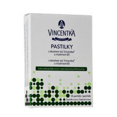 Vincentka pastilky s bylinnou príchuťou 18ctb Vincentka pastilky s bylinnou príchuťou 18ctb