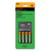 Kodak K620E 4 slot charger for AA or AAA Ni-MH battery including 4 AA battery (WW version)