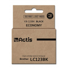 Actis KB-123Bk Inkoust (náhradní Brother LC123BK/LC121BK; standardní; 15 ml; černý)