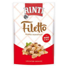 Rinti Dog Filetto kapsička kuracie+hovädzie v želé 100g Rinti Dog Filetto kapsička kuracie+hovädzie v želé 100g