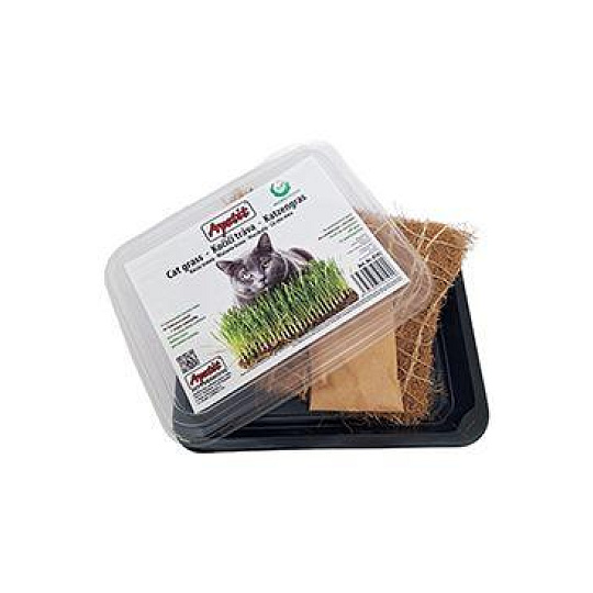 Apetit mačacia tráva, pestovacia miska, kokosová rohož 30g Apetit mačacia tráva, pestovacia miska, kokosová rohož 30g