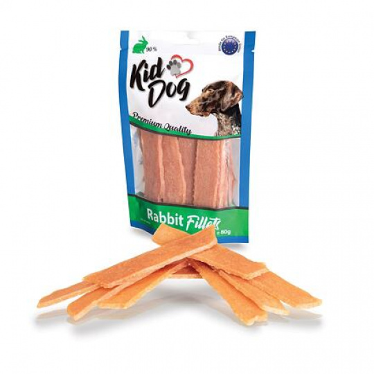 KIDDOG králičie filetované mäso 80 g KIDDOG králičie filetované mäso 80 g