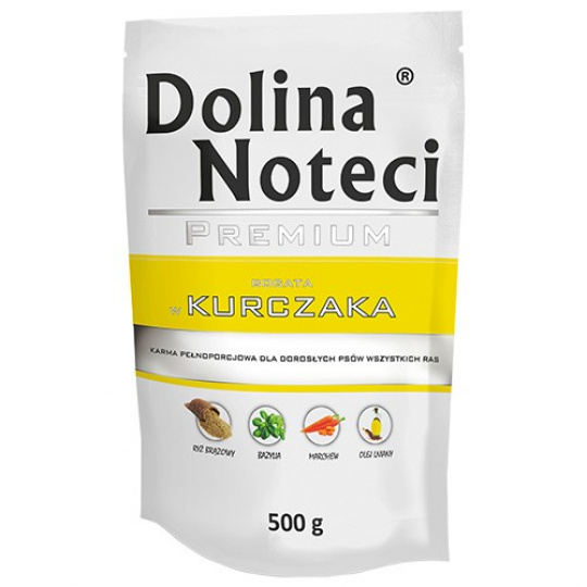 DOLINA NOTECI Premium Rich in chicken - Mokré krmivo pro psy - 500 g