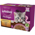 WHISKAS drůbeží hranolky junior drůbež, kachna, krůta, kuře - vlhké krmivo pro kočky - 12x85 g