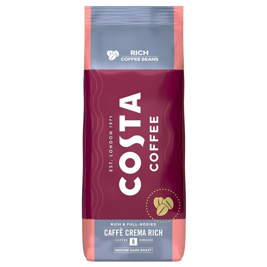 Costa Coffee Crema Rich zrnková káva 1kg