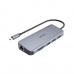 UNITEK D1026B rozbočovač rozhraní USB 3.2 Gen 1 (3.1 Gen 1) Type-C 5000 Mbit/s Šedá