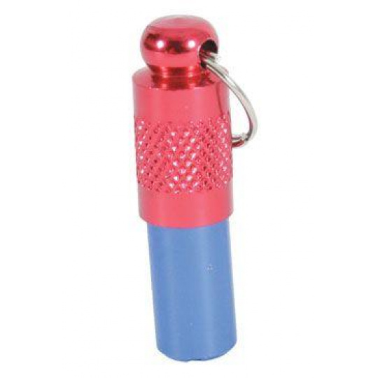 Prívesok na obojok kovová tuba na adresu farebná Zolux