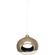 Keramické závesné celoročné kŕmidlo pre vtáctvo, 12 × 14 × 12 cm Keramické závesné celoročné kŕmidlo pre vtáctvo, 12 × 14 × 12 cm