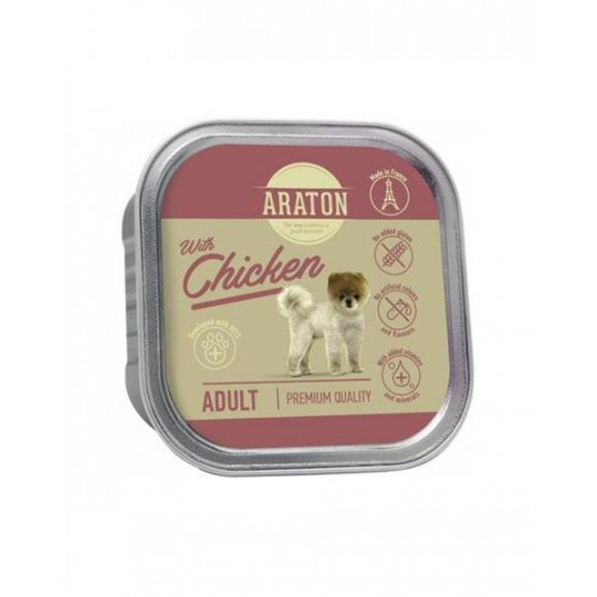 ARATON dog adult chicken vanička 150 g ARATON dog adult chicken vanička 150 g