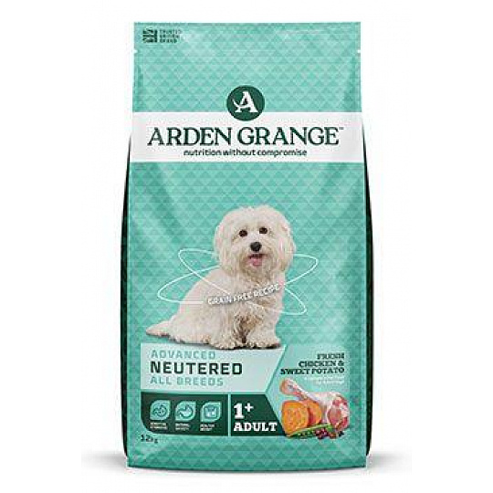 Arden Grange Dog GF Adult Neutered Chicken&Potato12kg