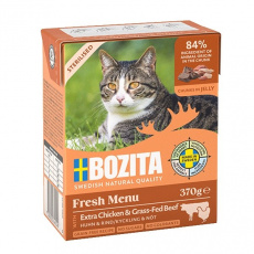 BOZITA Fresh Menu Sterilised Extra Chicken with beef - mokré krmivo pro kočky - 370g