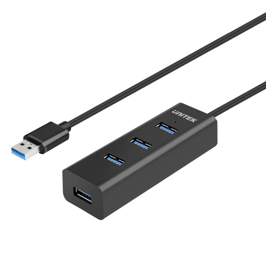 UNITEK Y-3089V01 rozbočovač rozhraní USB 3.2 Gen 1 (3.1 Gen 1) Type-A 5000 Mbit/s Černá