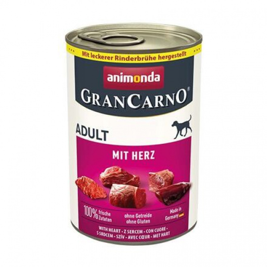 GRANCARNO Adult - so srdcom 400 g GRANCARNO Adult - so srdcom 400 g