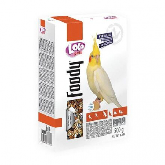 LOLO Foody kompletné krmivo pre korely 500 g krabička LOLO Foody kompletné krmivo pre korely 500 g krabička