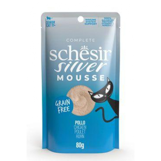 Schesir Cat kapsička Senior Lifestage Mousse kura 80g Schesir Cat kapsička Senior Lifestage Mousse kura 80g