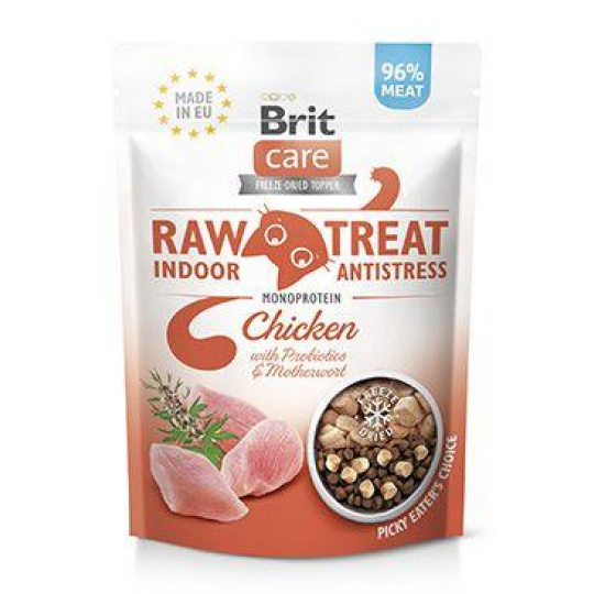 Brit Raw Treat Cat Indoor&Antistress, Kuracie 40g Brit Raw Treat Cat Indoor&Antistress, Kuracie 40g