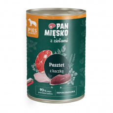 PAN MIĘSKO with herbs Duck pate - vlhké krmivo pro psy - 400g