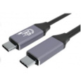 Gembird CCBP-USB4-CMCM240-1,5M Premium USB 4 Type-C nabíjecí a datový kabel, 40 Gb/s, 240 W, 1,5 m