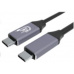 Gembird CCBP-USB4-CMCM240-1,5M Premium USB 4 Type-C nabíjecí a datový kabel, 40 Gb/s, 240 W, 1,5 m