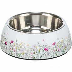Miska nerez s kvetinovým vzorom, vyberateľná, 0.45 l/ø 18 cm, biela/pestrofarebná Miska nerez s kvetinovým vzorom, vyberateľná, 0.45 l/ø 18 cm, biela/pestrofarebná
