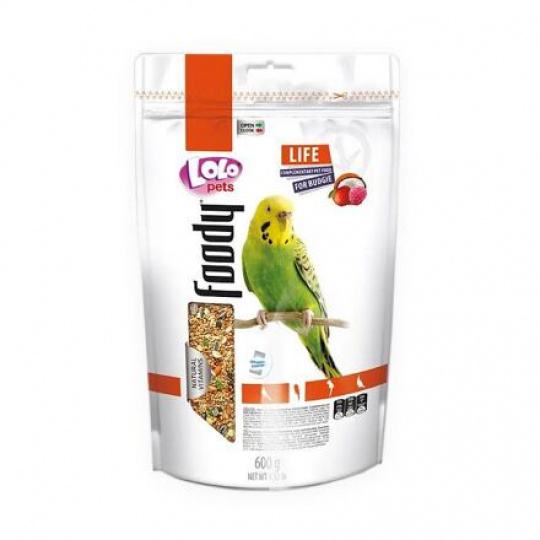 LOLO Foody ovocné krmivo pre andulky 600 g Doypack LOLO Foody ovocné krmivo pre andulky 600 g Doypack