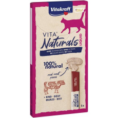 VITAKRAFT VITA NATURALS Tekuté hovězí maso - pamlsek pro kočky - 5x15 g