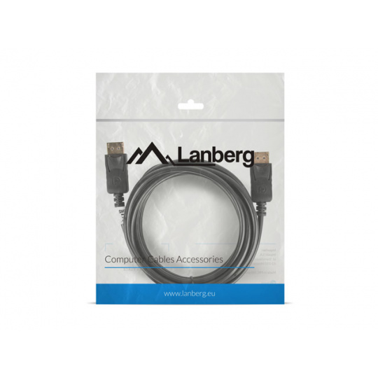 Lanberg CA-DPDP-10CC-0030-BK DisplayPort kabel 3 m Černá