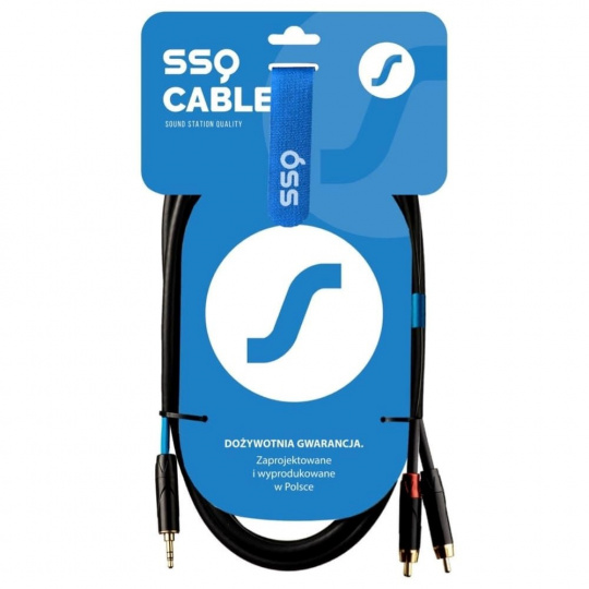 SSQ MiJRCA1 - kabel mini jack stereo - 2x RCA, 1 metrů