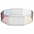 Kovová ohrádka, farbená pre malé hlodavce 8 dielov 34 x 23 cm, o 86 cm