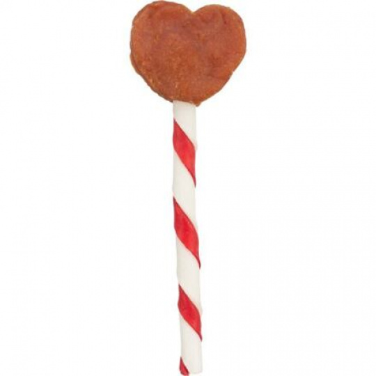 Valentine Heart Lollipop, kuracie lízatko tvar srdca, 12 cm/15 g [150 ks] - LIMITOVANÁ PONUKA