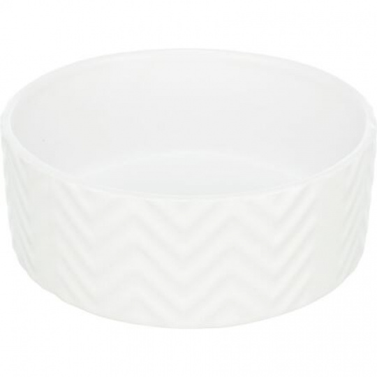 Keramická miska vrúbkovaná, biela Keramická miska vrúbkovaná, biela