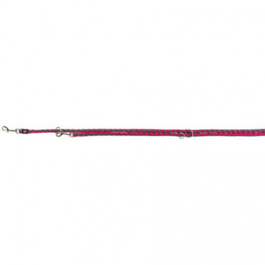 Vodítko CAVO okrúhle predlžovacie - fuksiová/grafitová