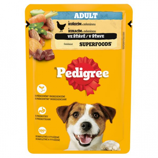 Mars PEDIGREE kapsička dog ADULT s kuracím mäsom & zeleninou v šťave 24 x 100 g Mars PEDIGREE kapsička dog ADULT s kuracím mäsom & zeleninou v šťave 24 x 100 g