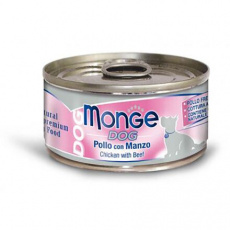 MONGE DOG NATURAL kuracie mäso s hovädzím pre psy 95 g MONGE DOG NATURAL kuracie mäso s hovädzím pre psy 95 g