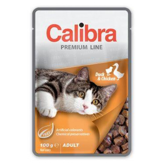 Calibra Cat kapsička Premium Adult Duck & Chicken 100g Calibra Cat kapsička Premium Adult Duck & Chicken 100g