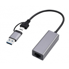 Gembird A-USB3AC-LAN-01 USB 3.1 + gigabitový síťový adaptér typu C, vesmírně šedá