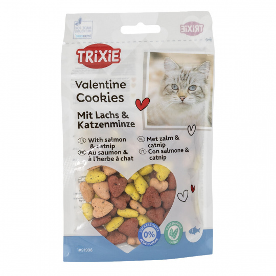 Valentine Catnip Cookies, sušienky s kocúrnikom, 50 g