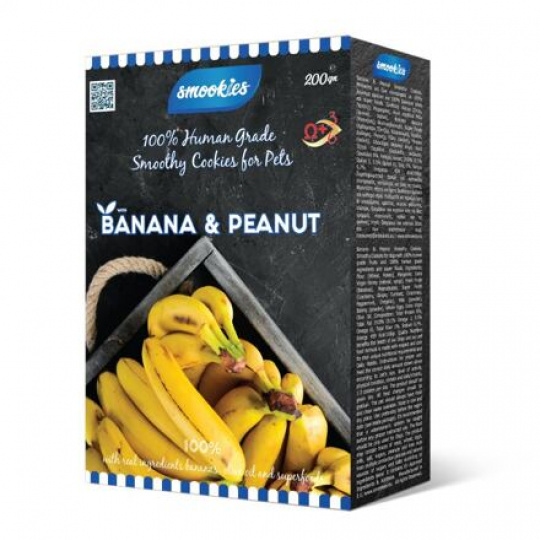 SMOOKIES Premium BANANA - banánové sušienky 100% human grade, 200g SMOOKIES Premium BANANA - banánové sušienky 100% human grade, 200g