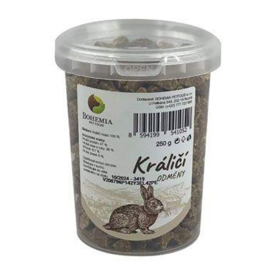 BOHEMIA Odmeny Králičie 250g BOHEMIA Odmeny Králičie 250g