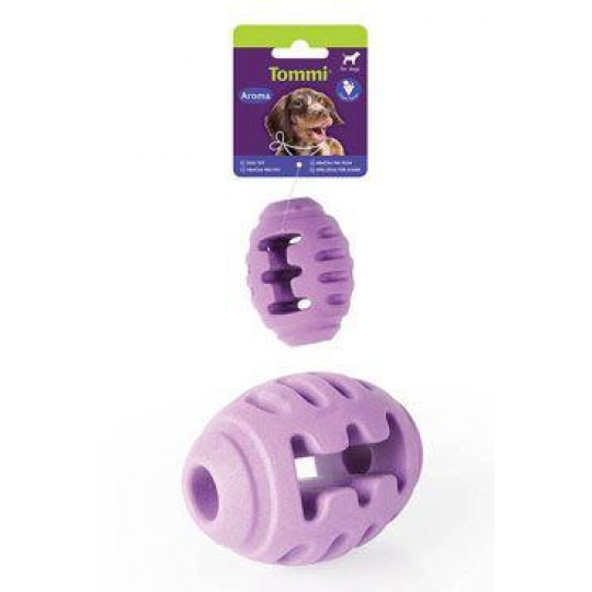 Hračka pes Aroma Rugby pamlskovník, 8cm Hračka pes Aroma Rugby pamlskovník, 8cm