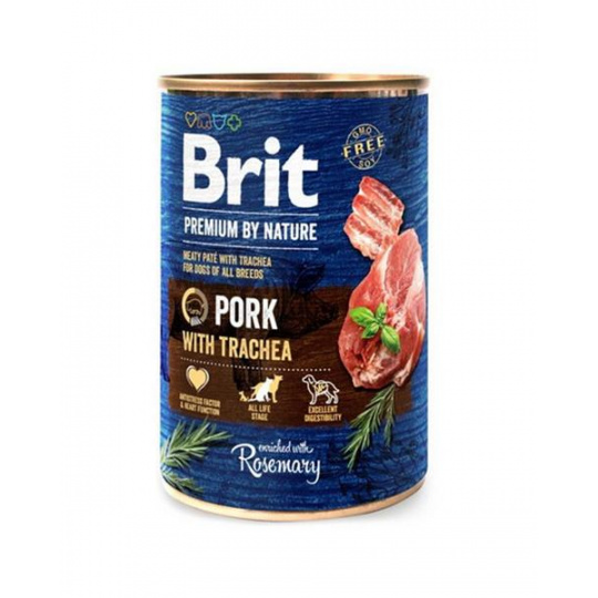 Brit Premium by Nature dog Pork with Trachea 6 x 400 g konzerva Brit Premium by Nature dog Pork with Trachea 6 x 400 g konzerva
