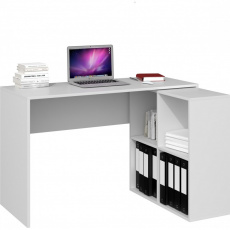 Topeshop PLUS 2X2 BIEL počítačový stolek Bílá